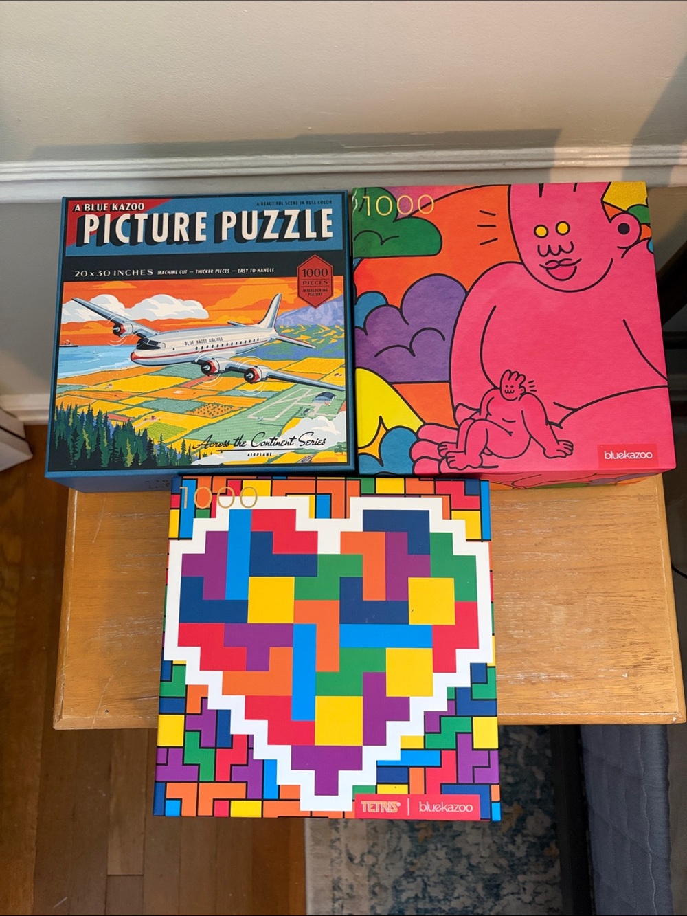 Blue Kazoo 1000pc puzzles  (all 3 included)